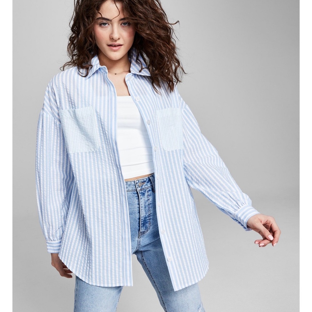 Blue Striped Women's Shirt